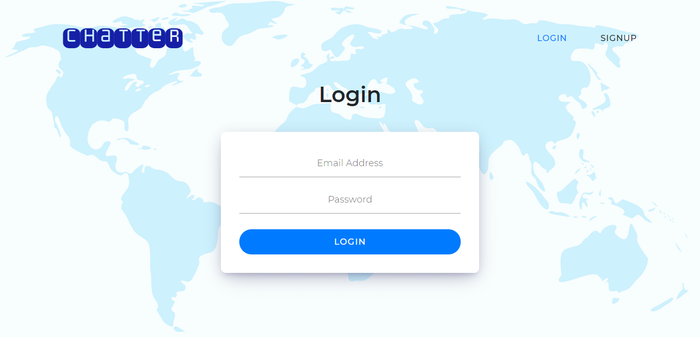 Desktop – Login page