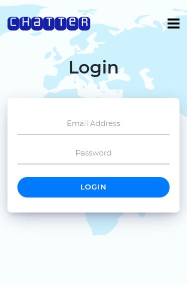 Mobile – Login page