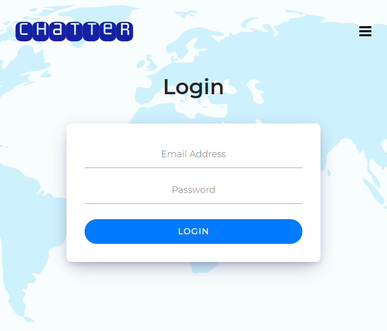 Tablet – Login page